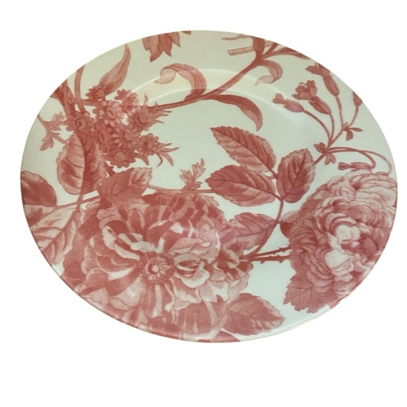 Royal Stafford Transferware Salad Bowl & Plate Set in Spring Floral Botanical - Picture 4 of 15